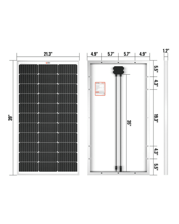 Rich Solar MEGA 12V 100 Watt Solar Panel