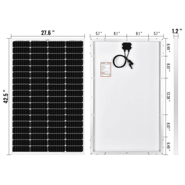 MEGA 150 Watt Monocrystalline Solar Panel