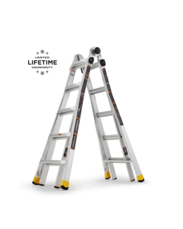 Gorilla Ladders GLMPXA-22 22 ft. Reach MPX Aluminum Multi-Position Ladder