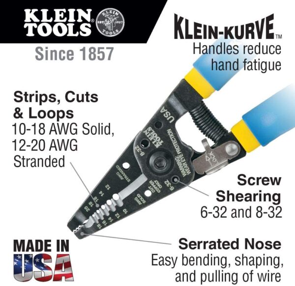 Klein Tools 11055 Wire Cutter and Wire Stripper - Image 3