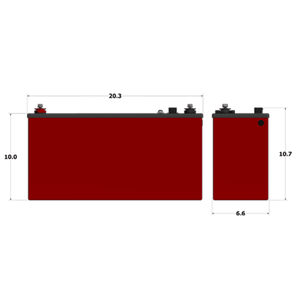 Lithionics 12 Volt 315 Amp Hour E2107 GTX Battery with Built-in Heater - Image 4