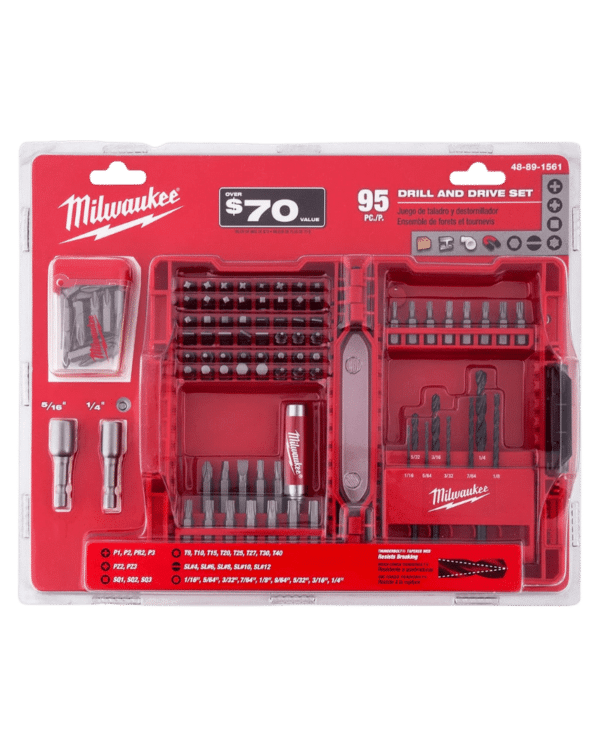 Milwaukee 48-89-1561 Drill and Drive Set | 95 Pieces