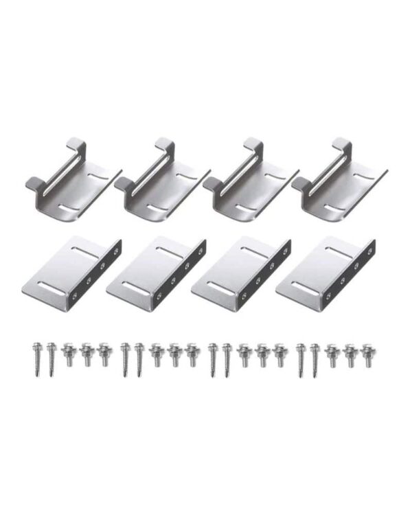 Solar Panel Mounting Hardware - Curved Z Brackets
