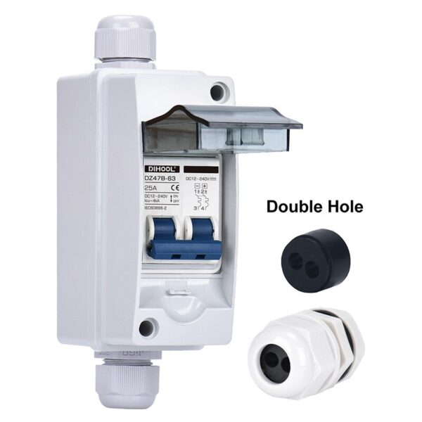 Solar PV Disconnect 250V DC 32A (2-pole) - Image 2