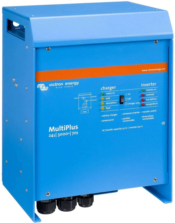 Victron Energy MultiPlus 3000VA 24-Volt Pure Sine Wave Inverter 70 Amp Battery Charger
