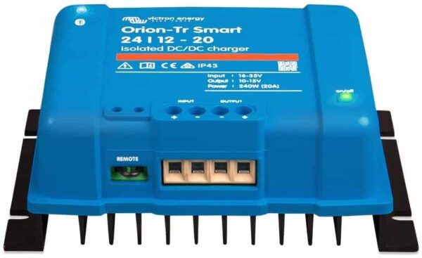 Victron Energy Orion-Tr Smart 24/12-Volt 20 Amp 240-Watt DC-DC Charger | Isolated (Bluetooth)