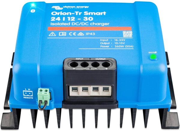Victron Energy Orion-Tr Smart 24/12-Volt 30 Amp 360-Watt DC-DC Charger | Isolated (Bluetooth)