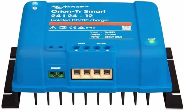 Victron Energy Orion-Tr Smart 24/24-Volt 12 Amp 280-Watt DC-DC Charger | Isolated (Bluetooth)