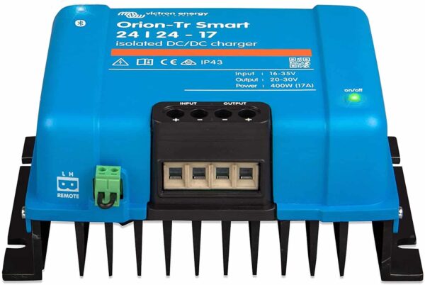 Victron Energy Orion-Tr Smart 24/24-Volt 17 Amp 400-Watt DC-DC Charger | Isolated (Bluetooth)