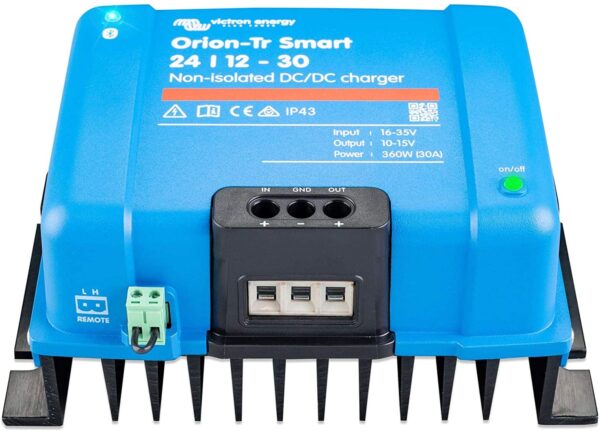 Victron Energy Orion-Tr Smart 24/12-Volt 30 Amp 360-Watt DC-DC Charger | Non-Isolated (Bluetooth)