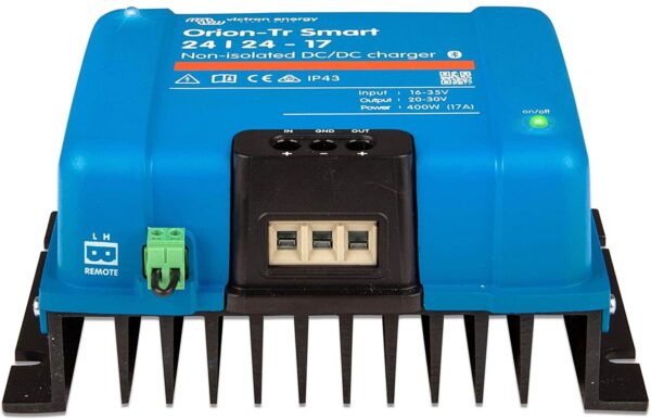 Victron Energy Orion-Tr Smart 24/24-Volt 17 Amp 400-Watt DC-DC Charger | Non-Isolated (Bluetooth)