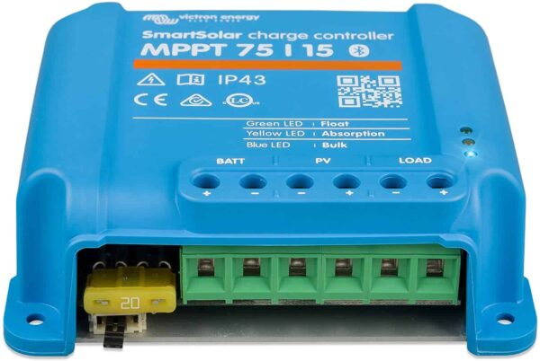 Victron SmartSolar MPPT 75V 15 Amp 12/24-Volt Solar Charge Controller (Bluetooth)