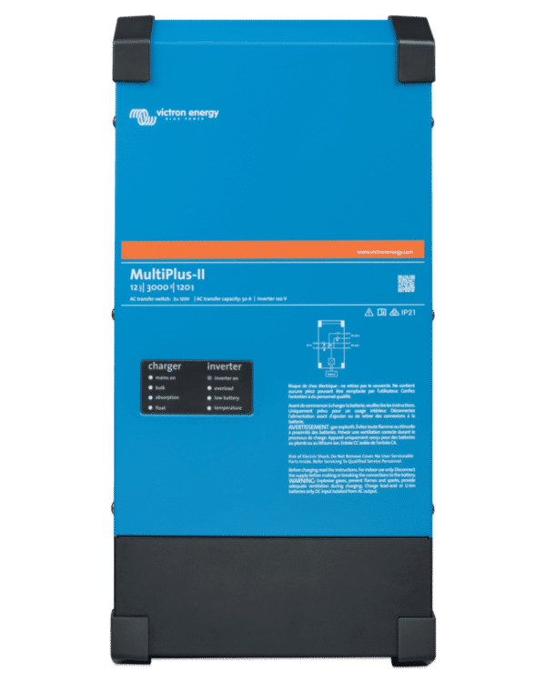 Victron MultiPlus-II 12/3000/120-50 2 X 120V Inverter/Charger (UL 458 Listed)