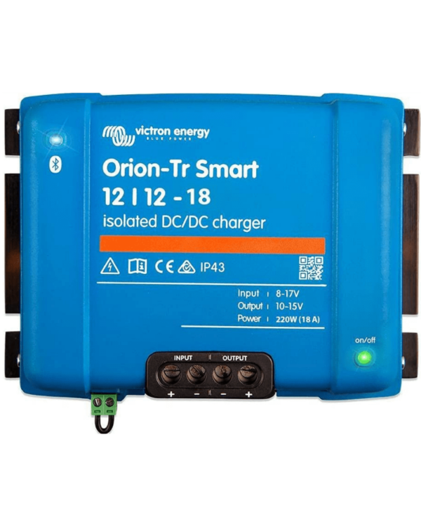 Victron Energy Orion-Tr Smart 12/12-Volt 18 Amp 220-Watt DC-DC Charger | Isolated (Bluetooth)