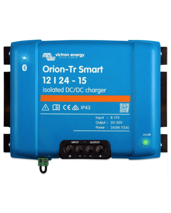 Victron Energy Orion-Tr Smart 12/24-Volt 15 Amp 360-Watt DC-DC Charger | Isolated (Bluetooth)