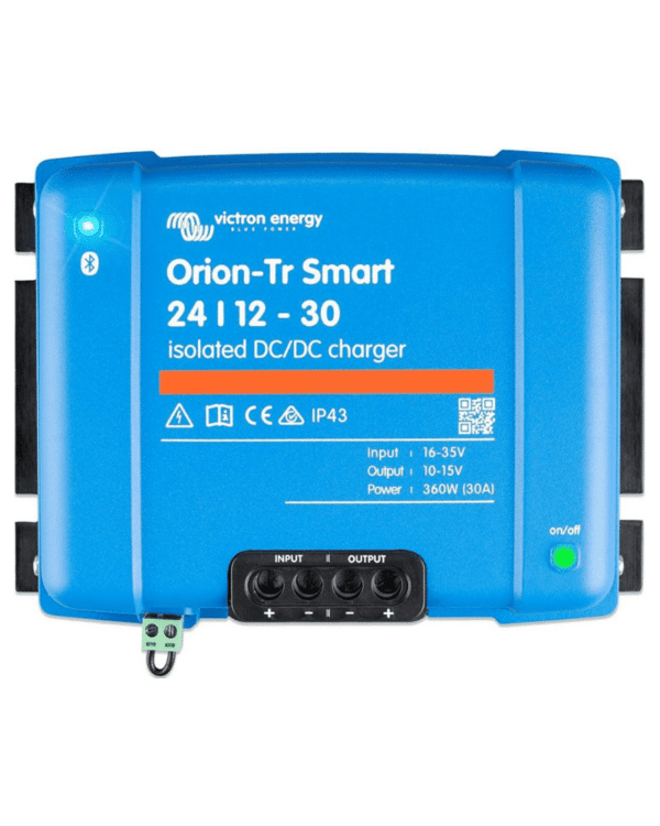 Victron Energy Orion-Tr Smart 24/12-Volt 30 Amp 360-Watt DC-DC Charger | Isolated (Bluetooth)