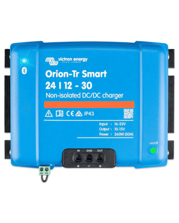 Victron Energy Orion-Tr Smart 24/12-Volt 30 Amp 360-Watt DC-DC Charger | Non-Isolated (Bluetooth)