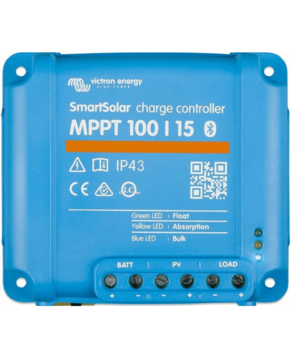 Victron SmartSolar MPPT 100V 15 Amp 12/24-Volt Solar Charge Controller (Bluetooth)