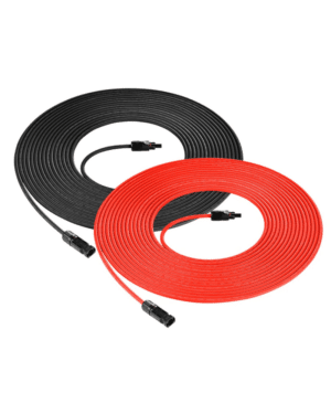 10 Gauge PV Solar Cable 50 Ft – Red & Black