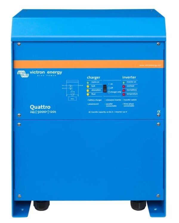 Victron Quattro 24/5000/120-100/100 120V Inverter/Charger