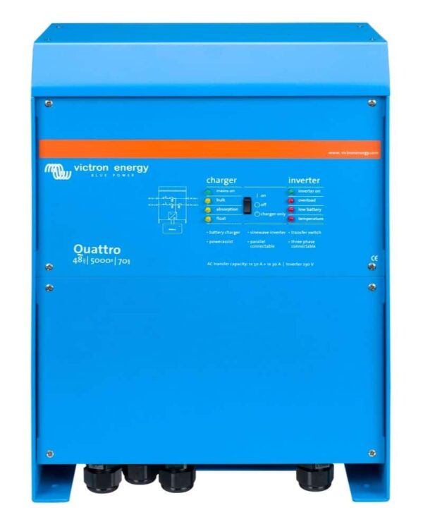 Victron Quattro 48/5000/70-100/100 120V Inverter/Charger