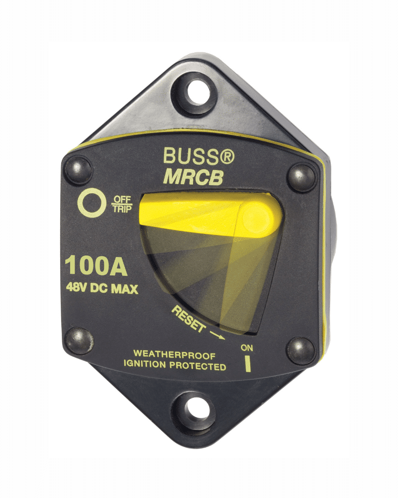 187-Series Circuit Breaker - Panel Mount (40A-120A) | Blue Sea Systems - 100A