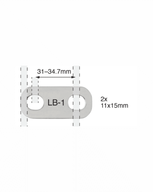 BEP Link Bar 779-LB-1 for 8 & 10mm studs