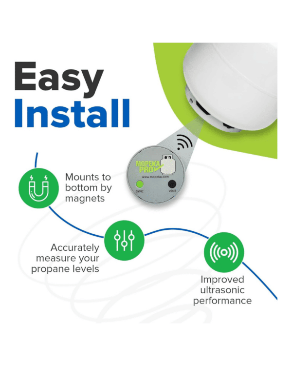 Mopeka Pro Check Sensor - Wireless Propane Tank Magnetic Sensor Level Indicator