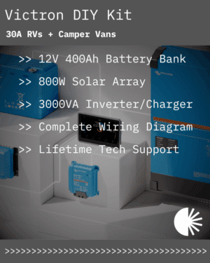 Victron Complete Solar Kit 12V 400Ah LiFePO4 | 800W Rich Solar | 3000VA Inverter/Charger | For 30A RVs + Camper Vans