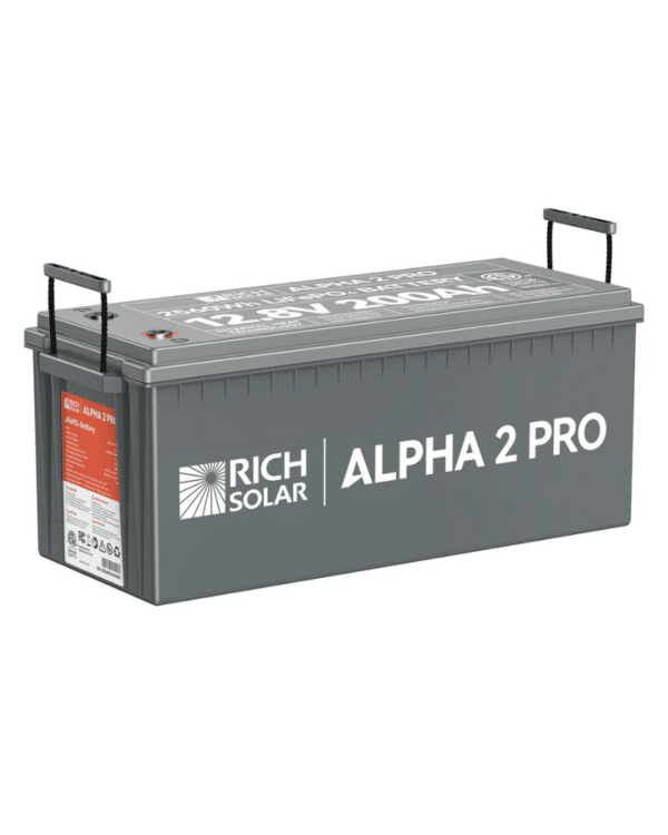 Rich Solar ALPHA 2 PRO | 12V 200Ah LiFePO4 Battery | UL1973 Certified