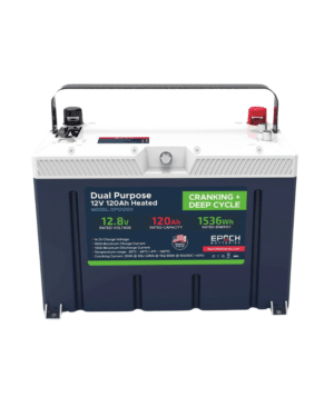 Epoch 12V 120Ah Pro Series - LiFePO4 Cranking & Deep Cycle Lithium Battery (Dual Purpose)