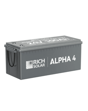 Rich Solar ALPHA 4 | 24V 100Ah LiFePO4 Battery | UL1973 Certified