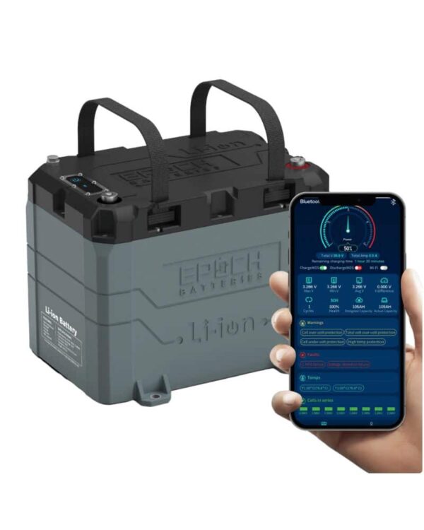 Epoch 12V 50AH Lithium Battery | Heated & Bluetooth
