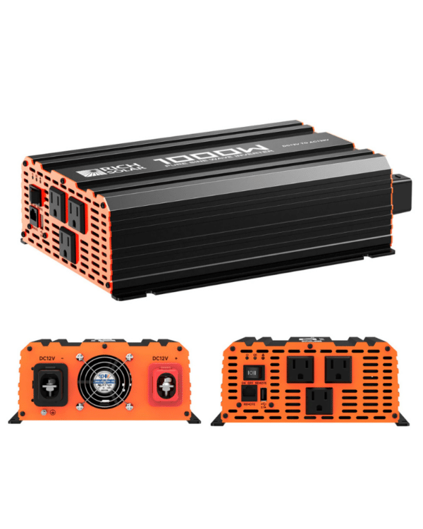 Rich Solar NOVA PURE 1K | 1000 Watt (1kW) 12 Volt Industrial Pure Sine Wave Inverter