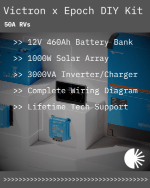 Victron x Epoch Complete Solar Kit - 12V 460Ah LiFePO4 | 1000W Rich Solar | 3000VA Inverter/Charger | For 50A RVs