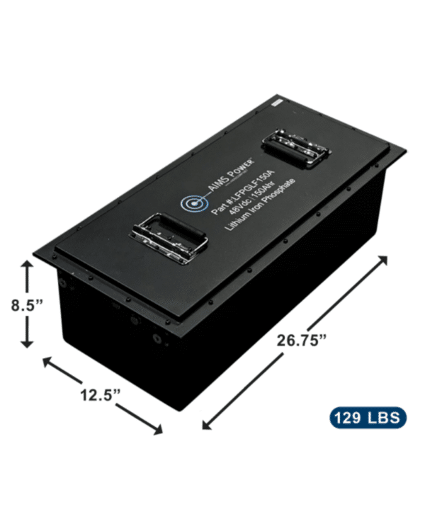 AIMs Golf Cart 150AH Lithium Battery 48V 7.6 kWh with Charger and Wiring kit
