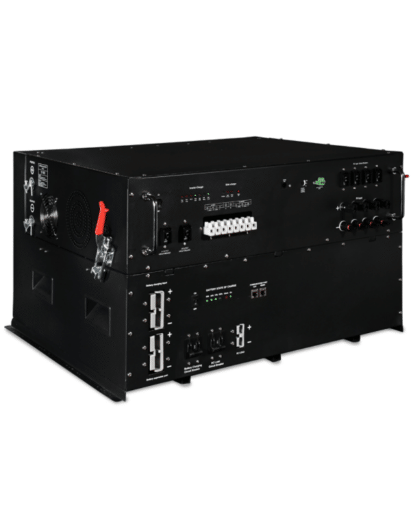 AIMs All In One Solar Battery Power Box – Heavy Duty Industrial Grade 5.12kWh Battery 3kW Pure Sine Inverter Charger 1400 Watt Solar Input