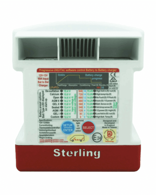 Sterling Power DC Battery to Battery Charger 24v input to 24V output at 35 amps. DC to DC converter