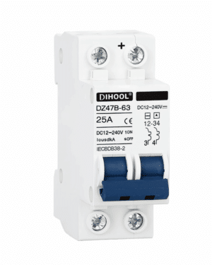 Solar PV Disconnect 250V DC 25A (2-pole)