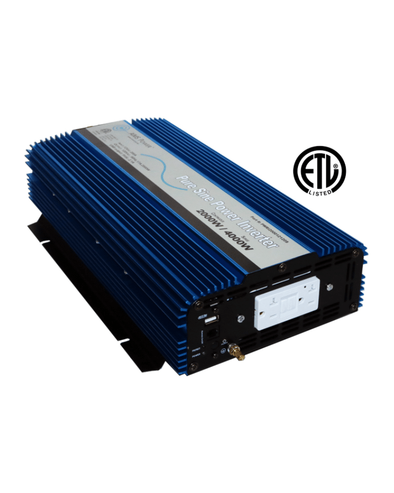 AIMS Pure Sine Wave Inverters with USB & Remote Port - 12V, 2000W