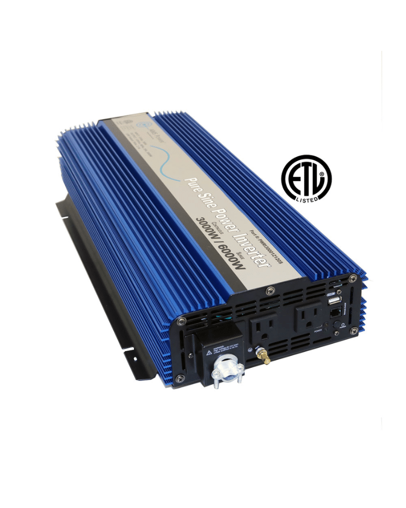 AIMS Pure Sine Wave Inverters with USB & Remote Port - 12V, 3000W