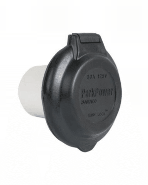 Marinco 30 Amp 125V Black Contour Power Inlet