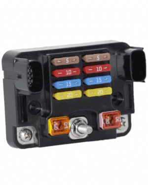 Fuse Block ATO/JCase 8+2, M6 In, Bulk