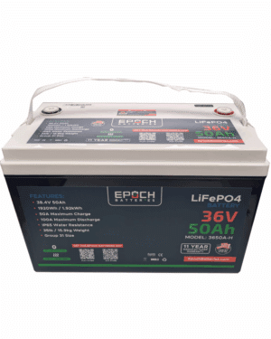 Epoch 36V 50Ah Essential Series - Bluetooth & Heated LiFePO4 Battery