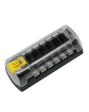 EGIS RT Fuse Block 6 Independent Circuits w/Cover w/2xJumpers