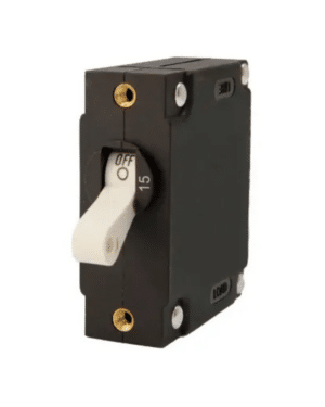 Egis A Series White Toggle Panel Mount Circuit Breaker - 15A