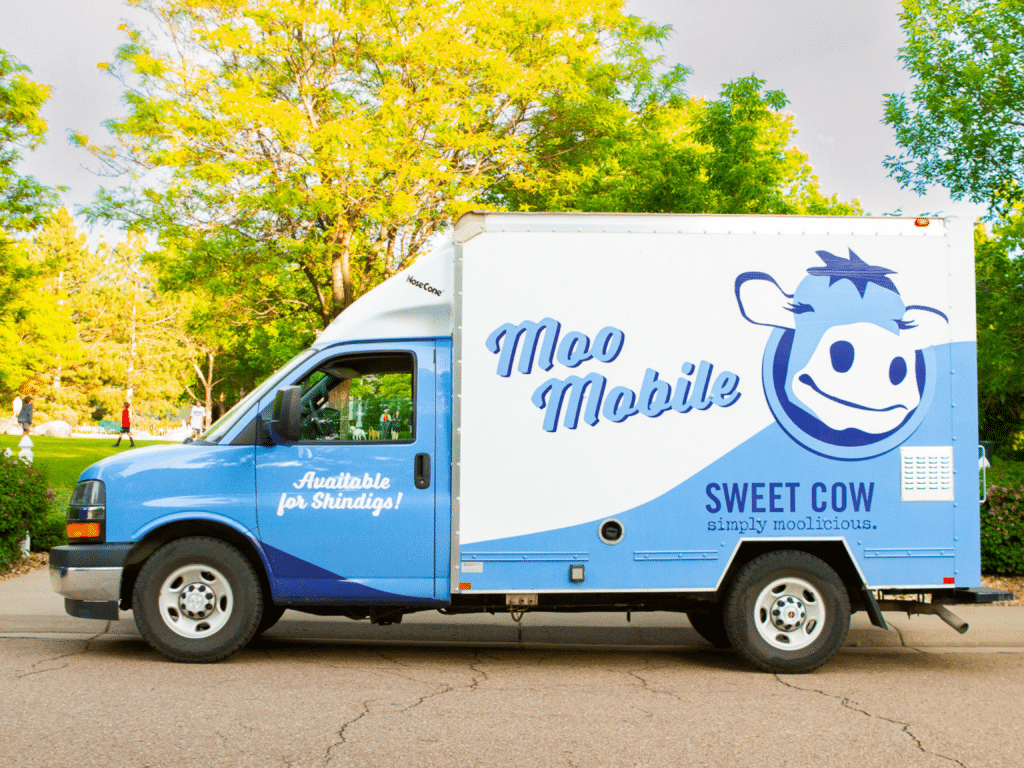 Sweet Cow Moomobile ice cream truck with Victron power system