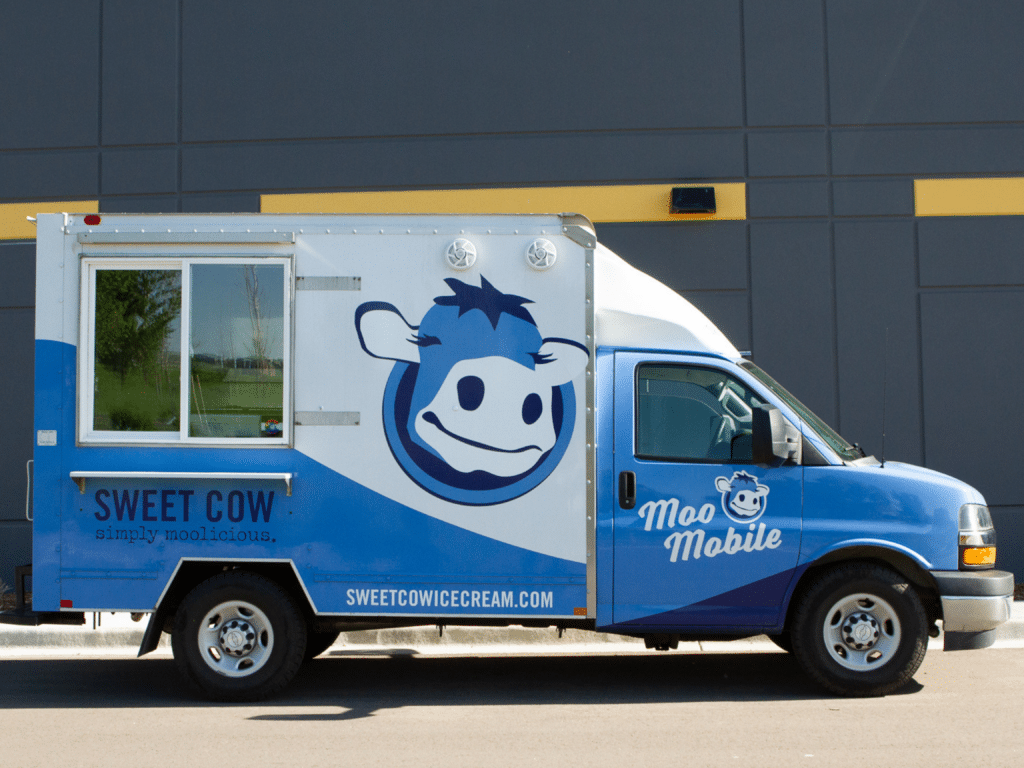 sweet cow ice cream truck